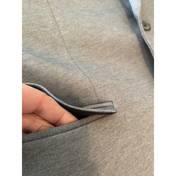 Mens Alfani Slim Fit Light Gray Blazer Jacket Size L 42-44 Polyester Blend - Picture 10 of 11